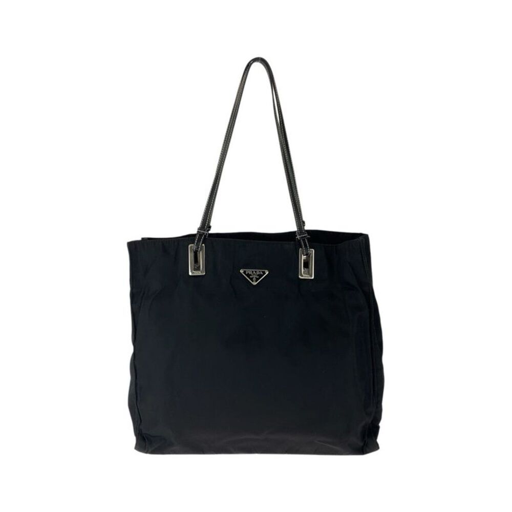 Prada Tessuto Triangle Logo Tote